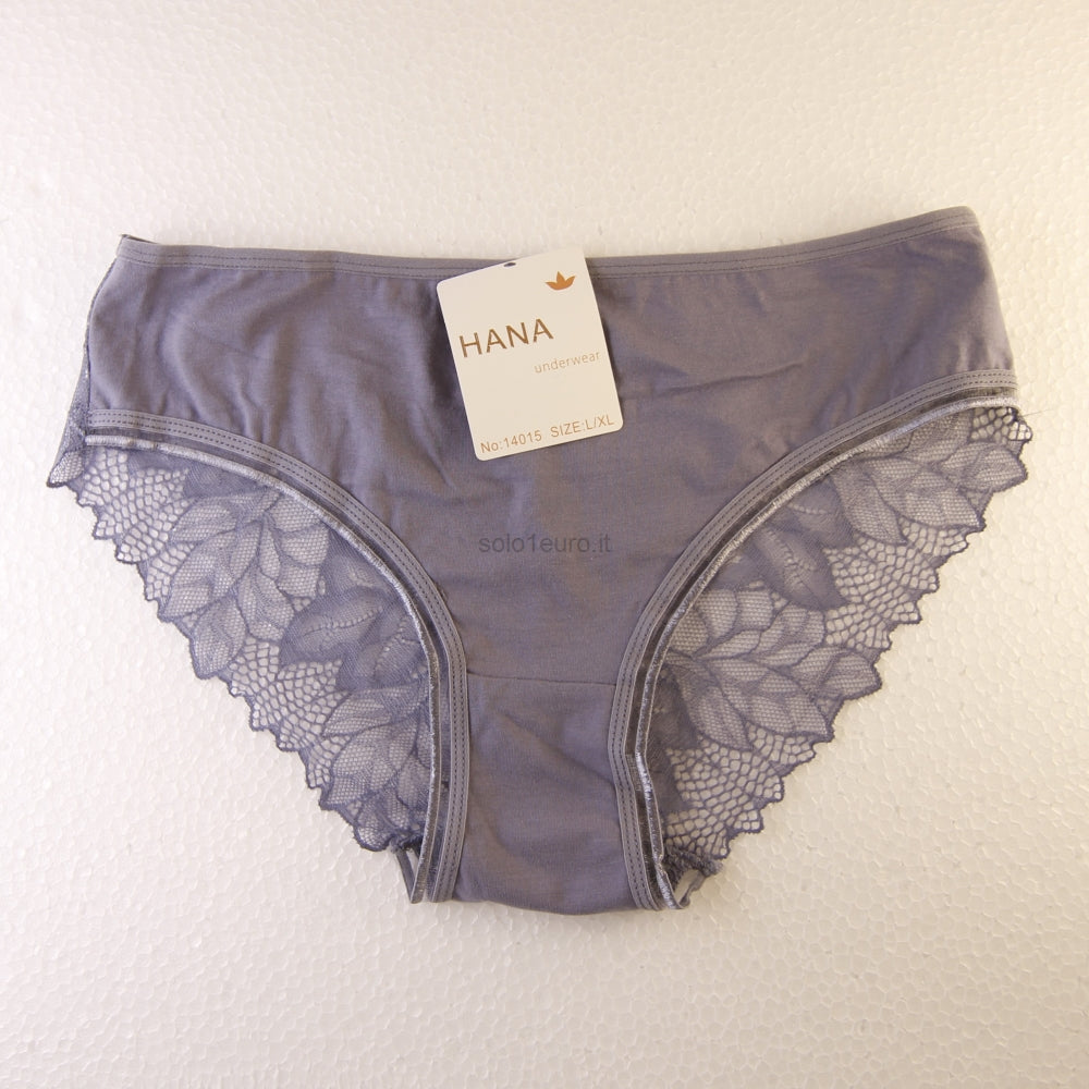SLIP DONNA TINTA UNITA RETRO PIZZO