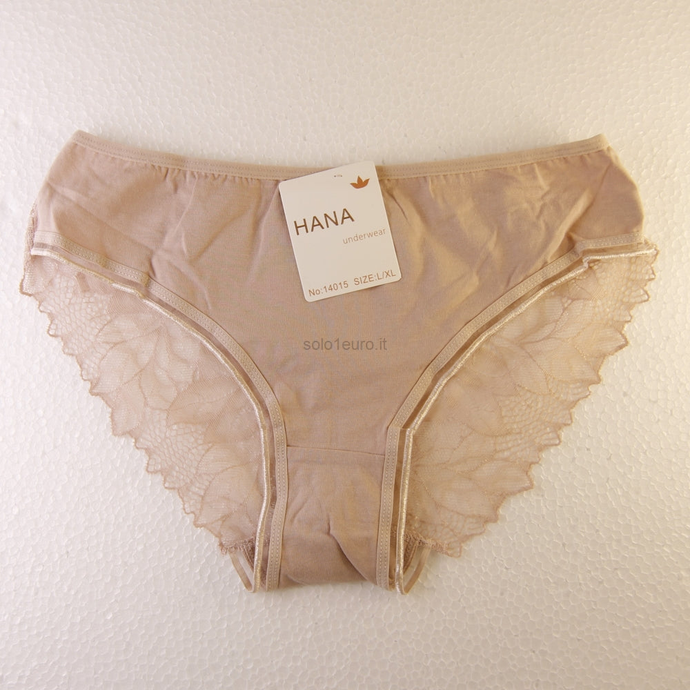 SLIP DONNA TINTA UNITA RETRO PIZZO
