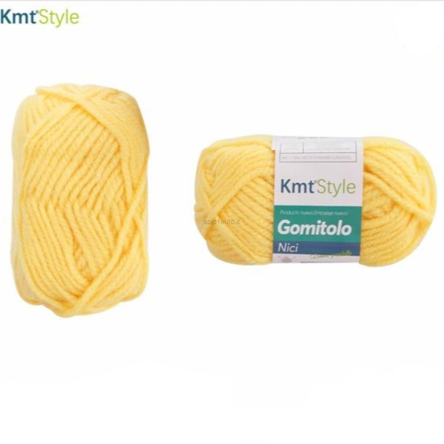 GOMITOLO DI LANA 100% ACRILICO 40G 50MT GIALLO