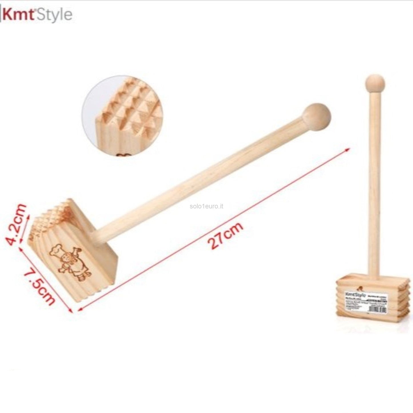 BATTICARNE IN LEGNO 27CM