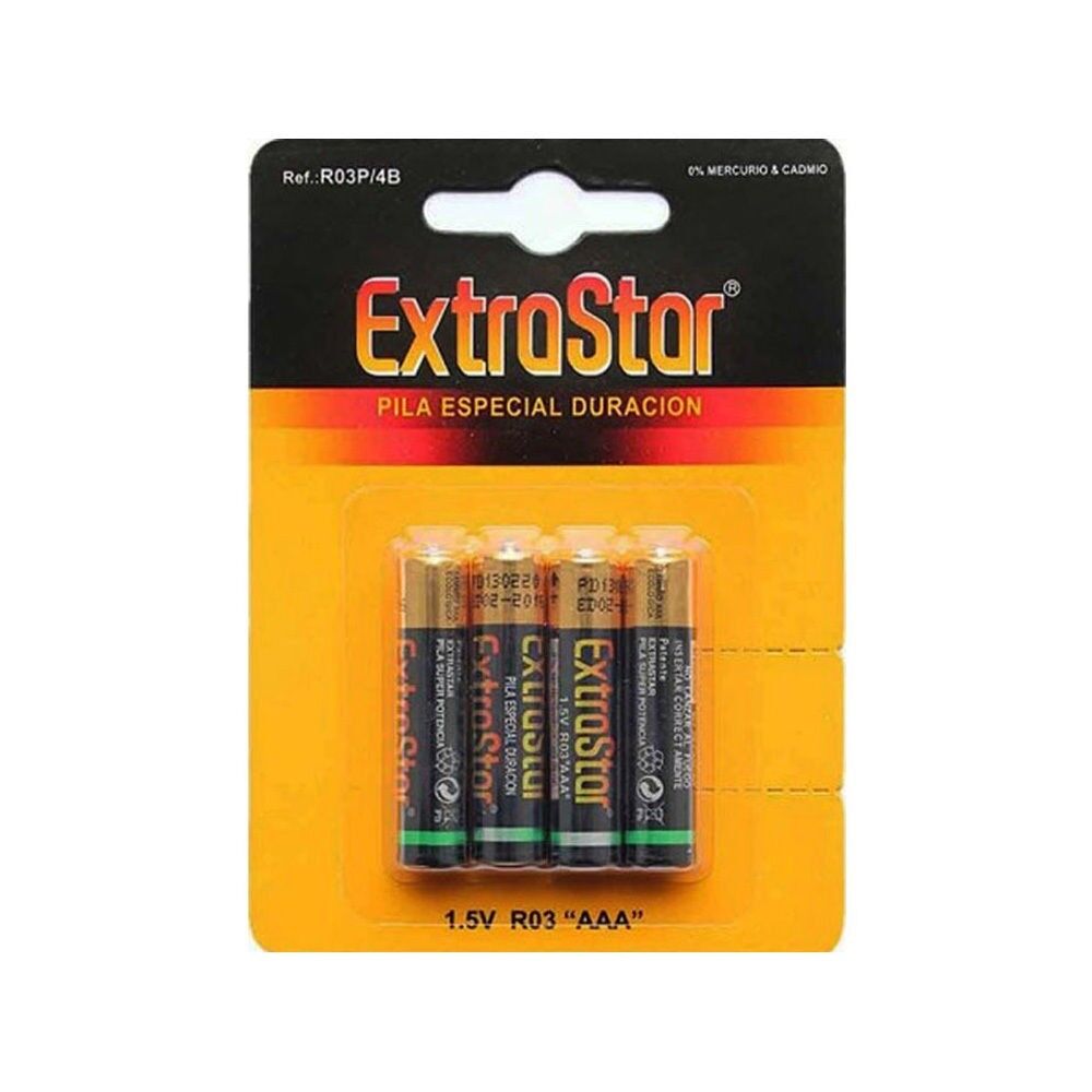 BATTERIE AAA MINISTILO 1.5V SPECIAL DURATION PZ.4