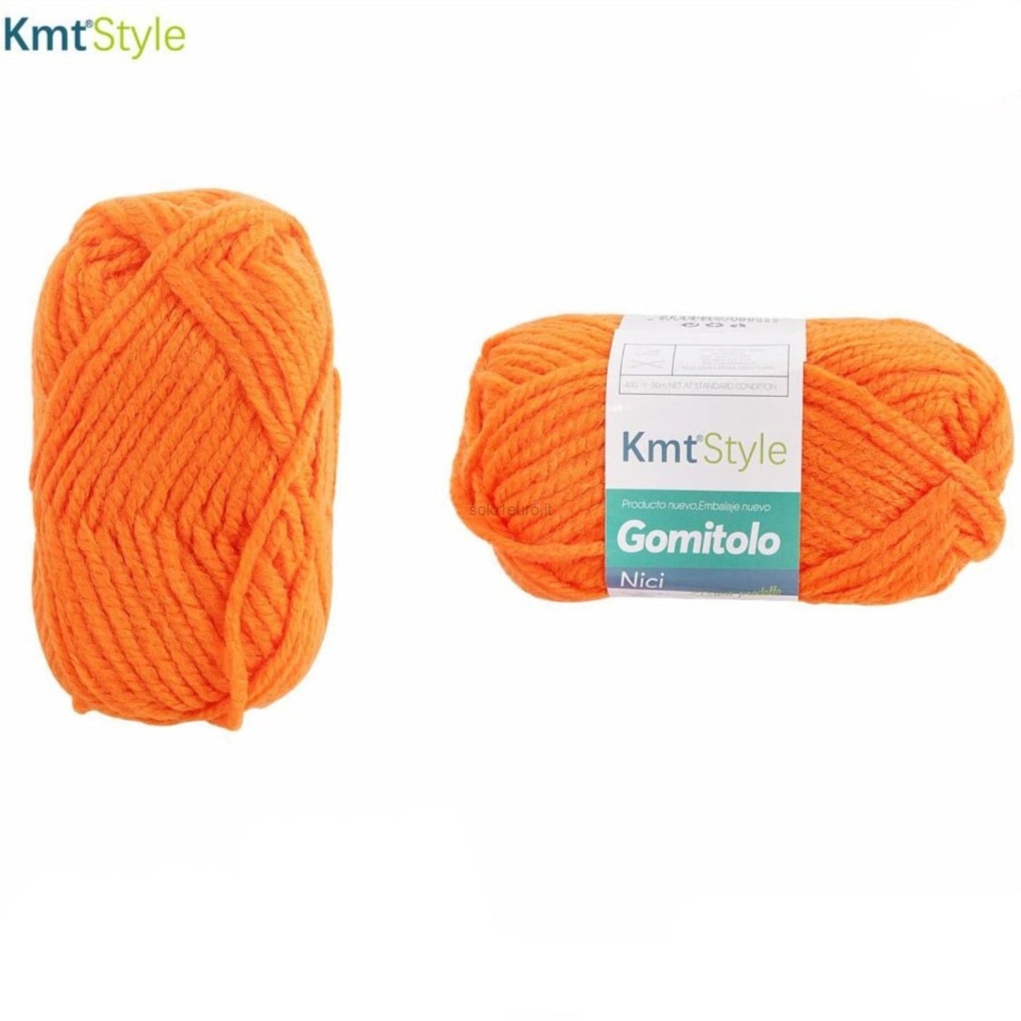 GOMITOLO DI LANA 100% ACRILICO 40G 50MT ARANCIONE