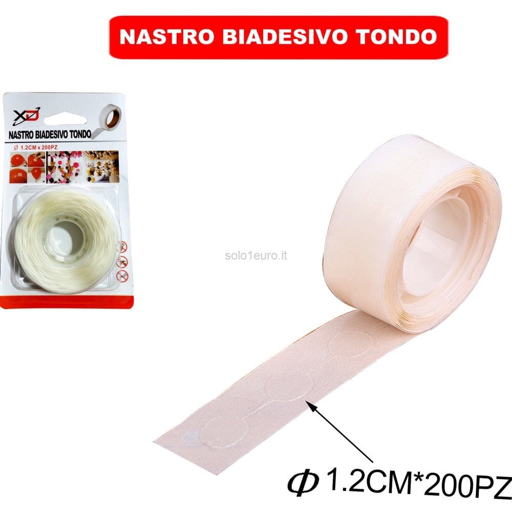 NASTRO BIADESIVO PUNTI DI COLLA 1.2CM 200PZ