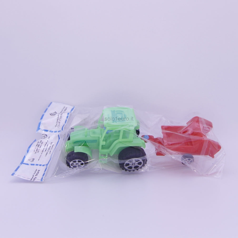 MINI TRATTORE E RIMORCHIO CM.14 A FRIZIONE