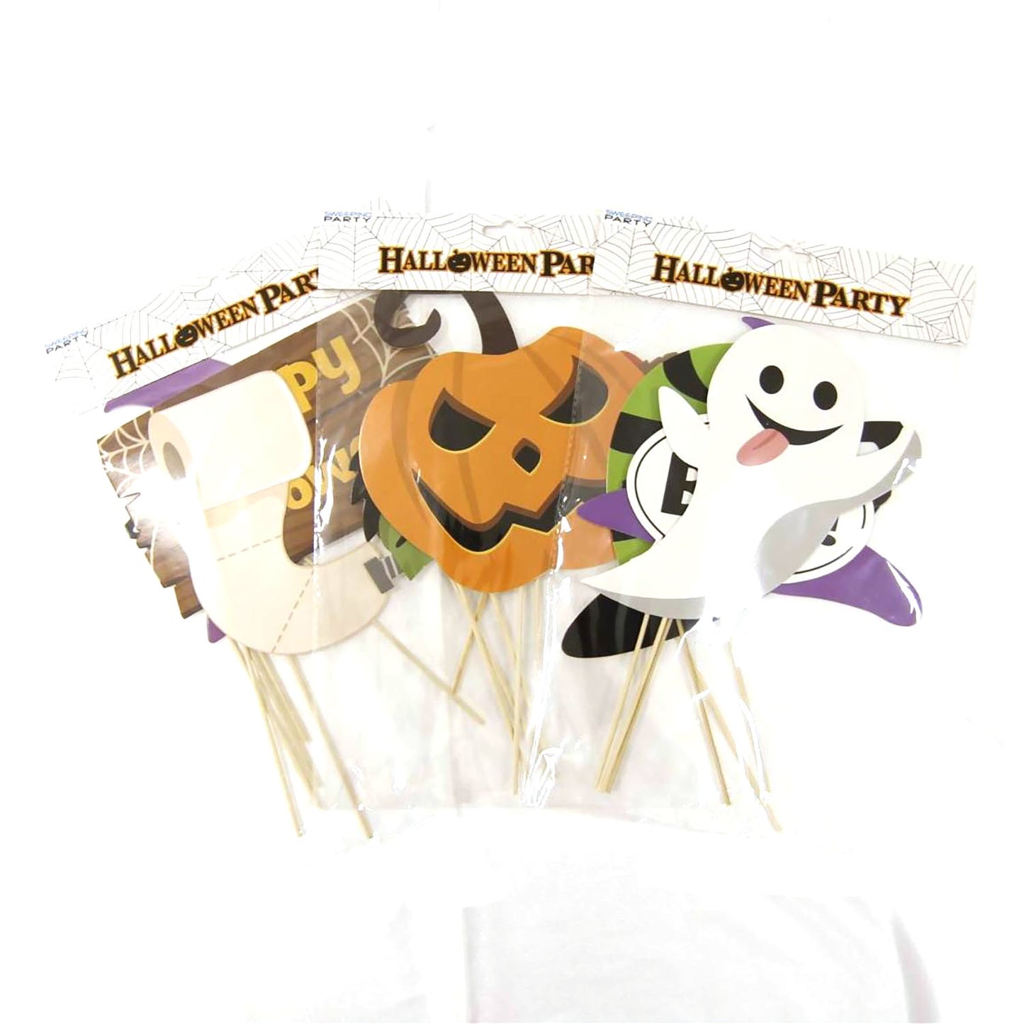 PHOTO BOOTH PROPS HALLOWEEN OGGETTI DI SCENA PER FARE FOTO 6PZ