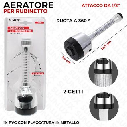 AERATORE BUINETTO 2 GETTI 3.5*12.5CM