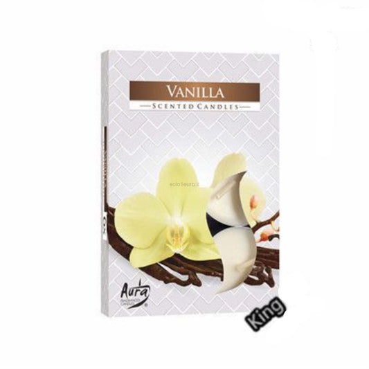 CANDELE TEALIGHTS PROFUMATE 6PZ VANILLA