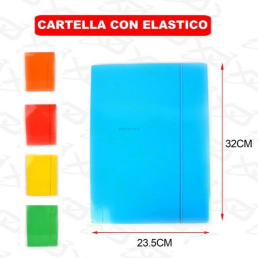 CARTELLA CON ELASTICO A4 / CARPETTA