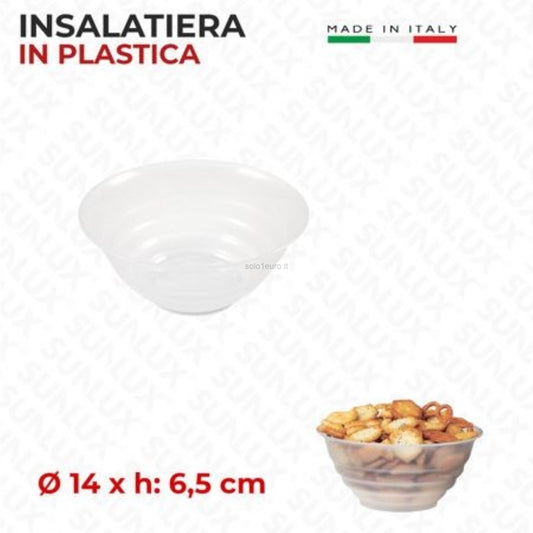 INSALATIERA PLASTICA GLASS 14CM