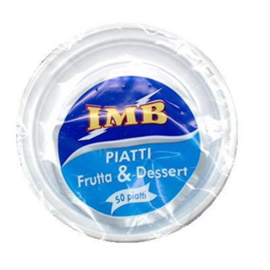 IMB PIATTI FRUTTA DESSRT RIUTILIZZABILI PZ.25