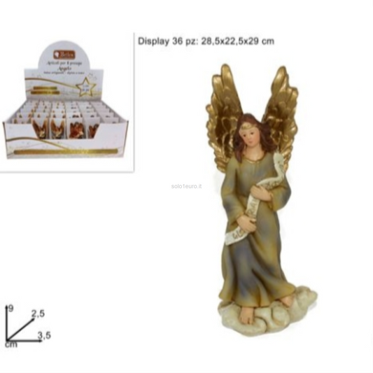 PRESEPE STATUA ANGELO PER 9CM