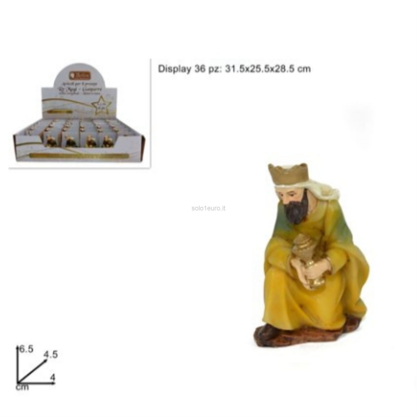 PRESEPE STATUA GASPARRE PER 9CM