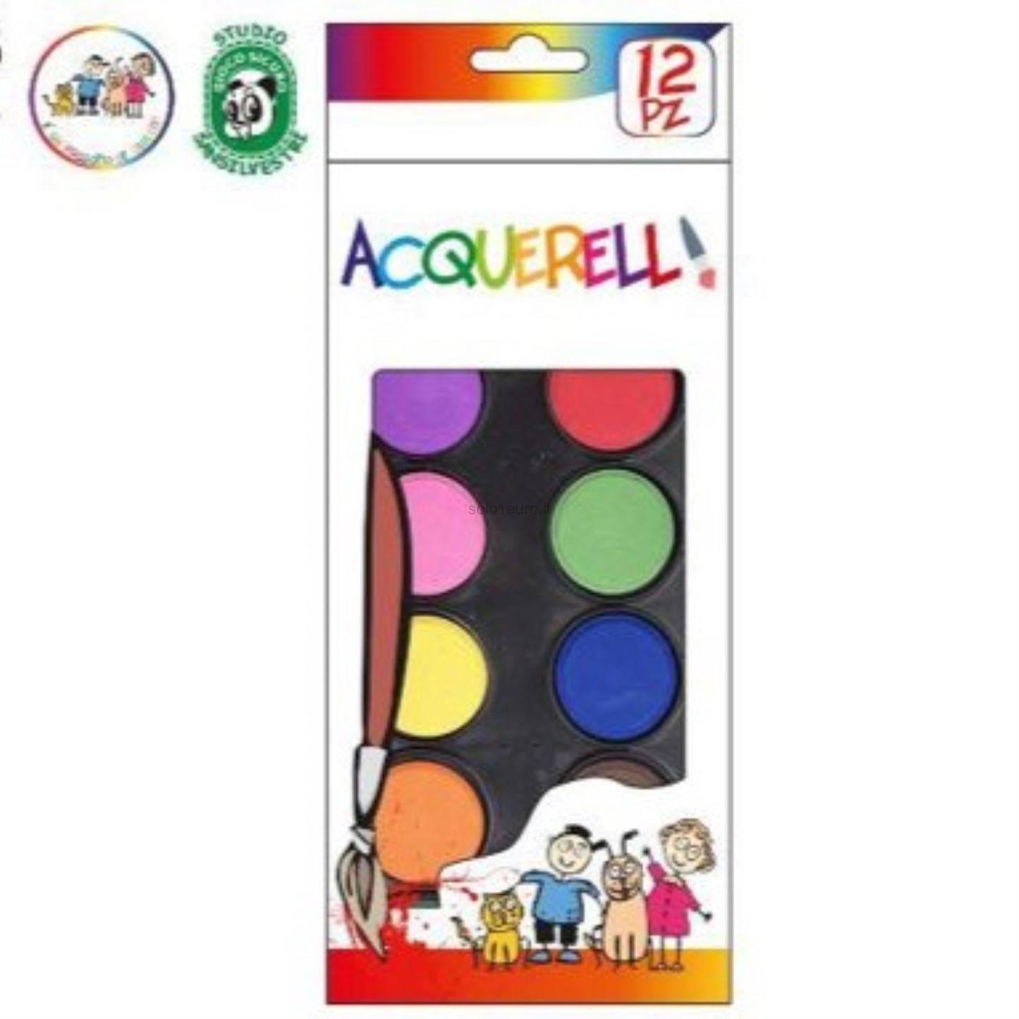 COLORI BOX AD ACQUARELLI MEDI 12PZ