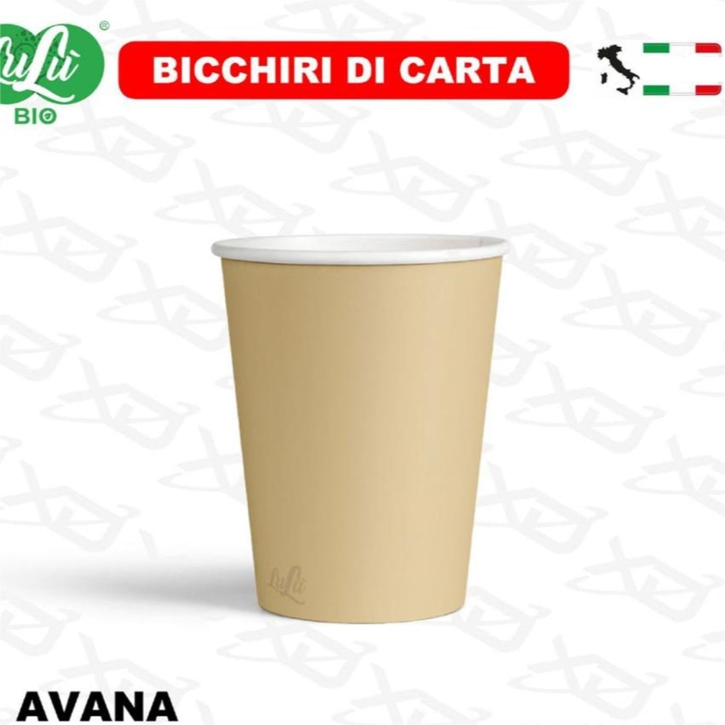 BICCHIRINI CAFFE DI CARTA 75 ML AVANA 50PZ
