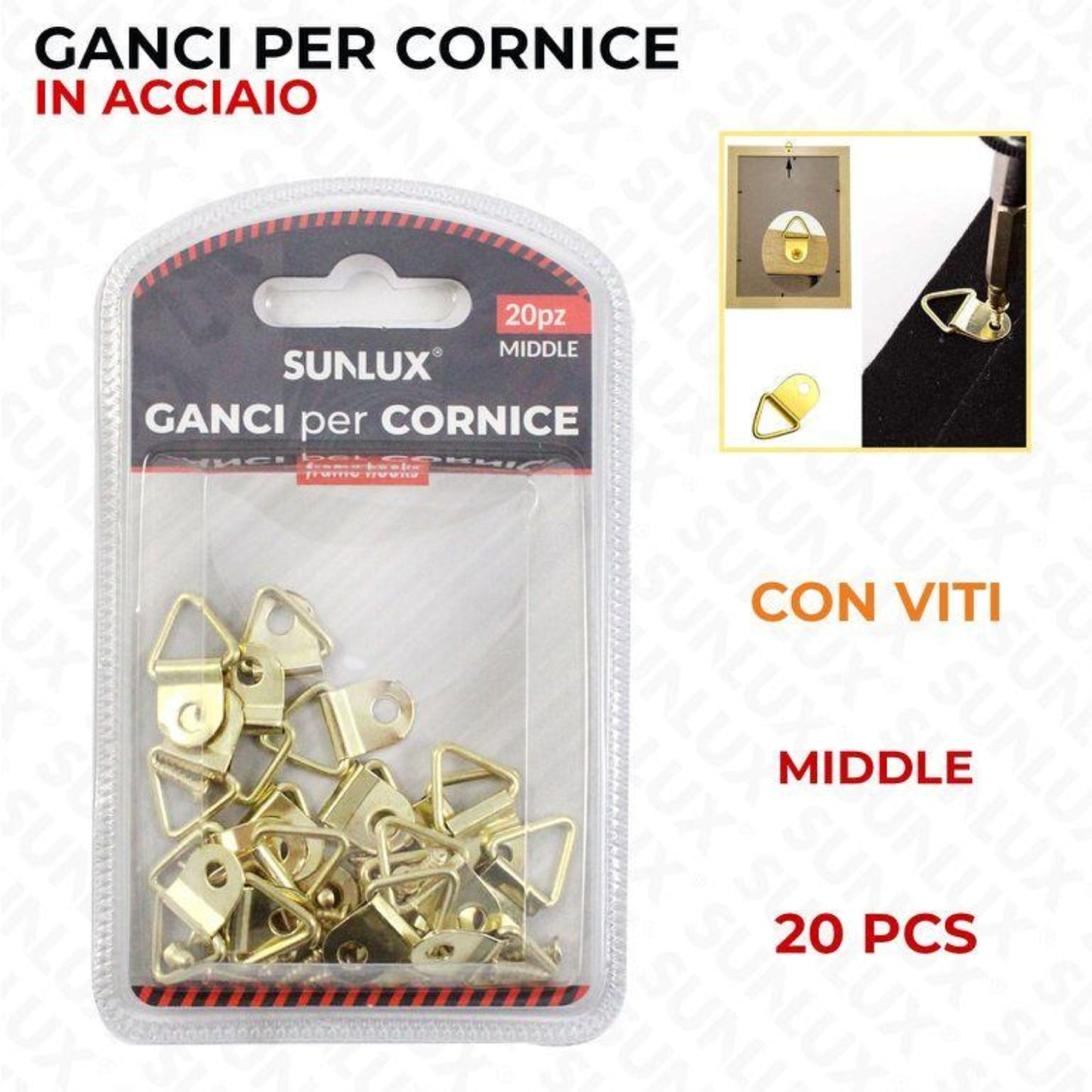 GANCI PER CORNICE MIDDLE