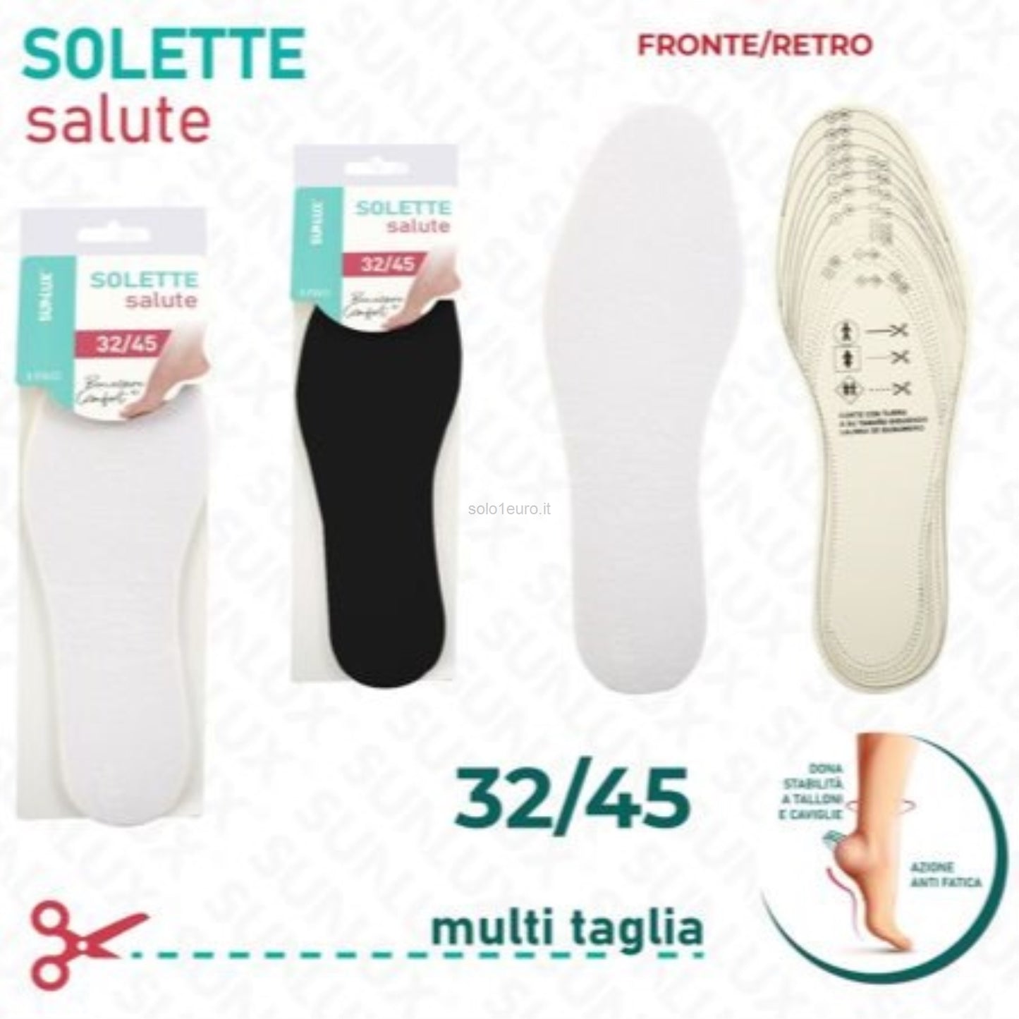 SOLETTA PER SCARPE 32-45