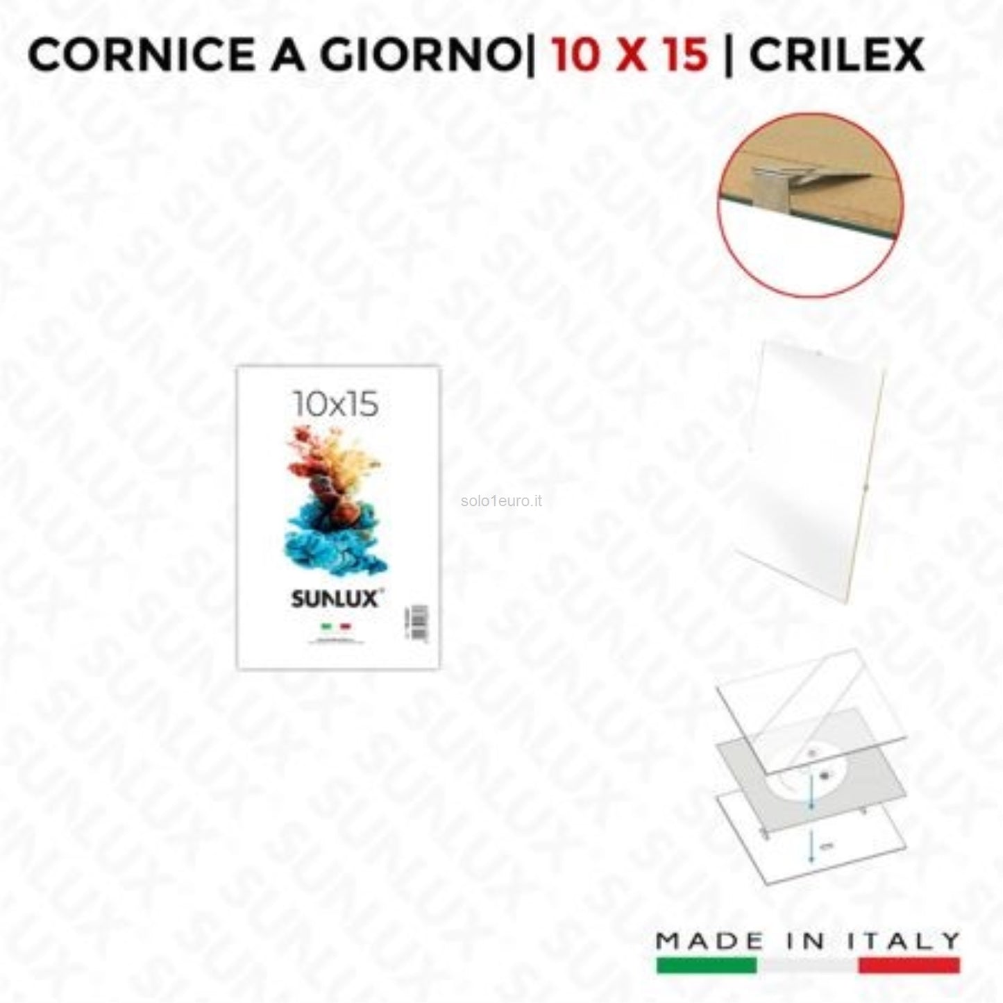 CORNICE A GIORNO CRILEX 10*15CM