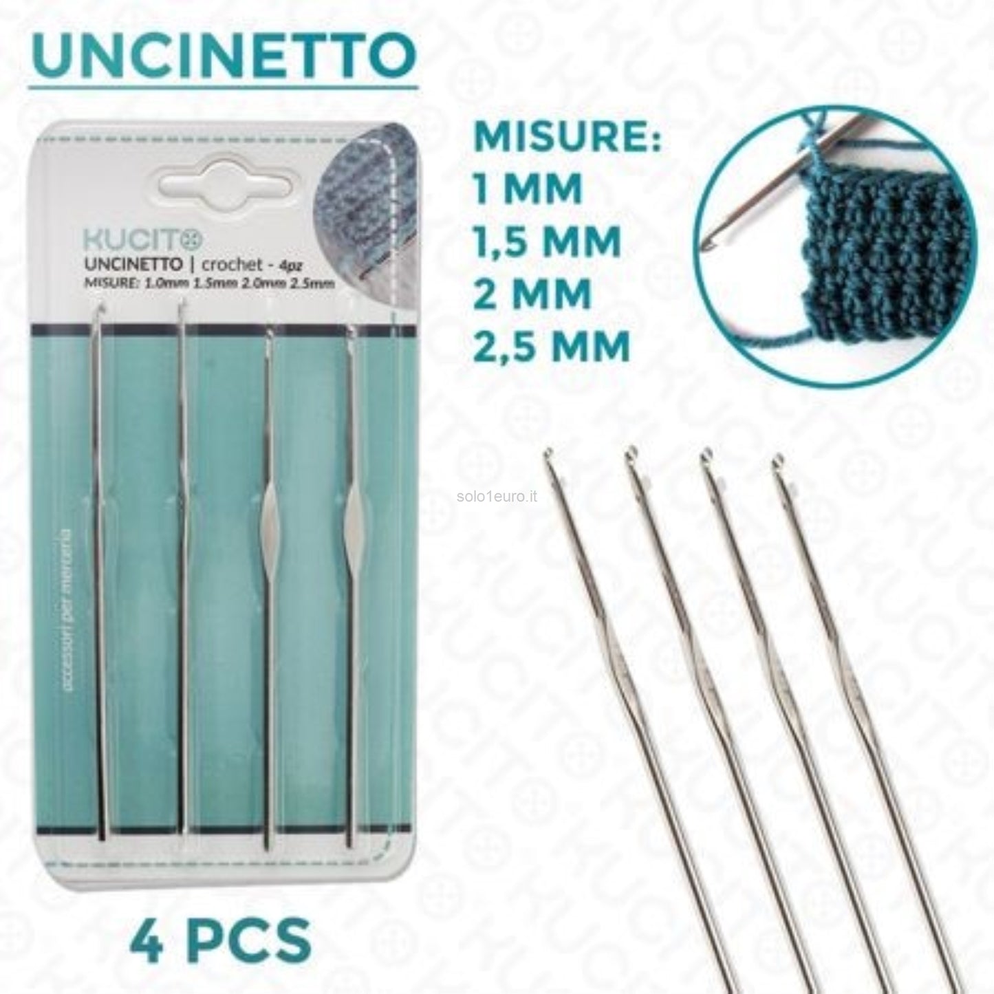 SET UNCINETTO MUSURE DIVERSE 4PZ