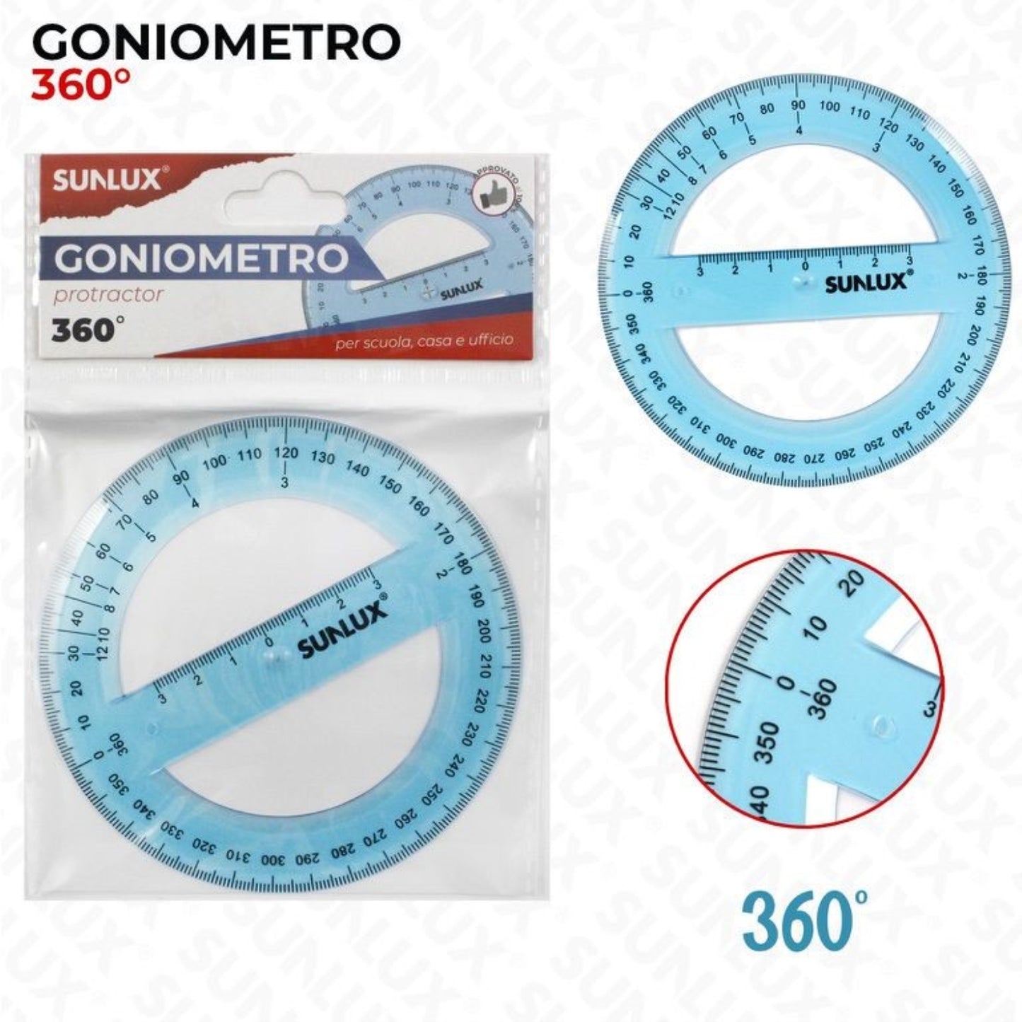 GONIOMETRO 360 GRADI