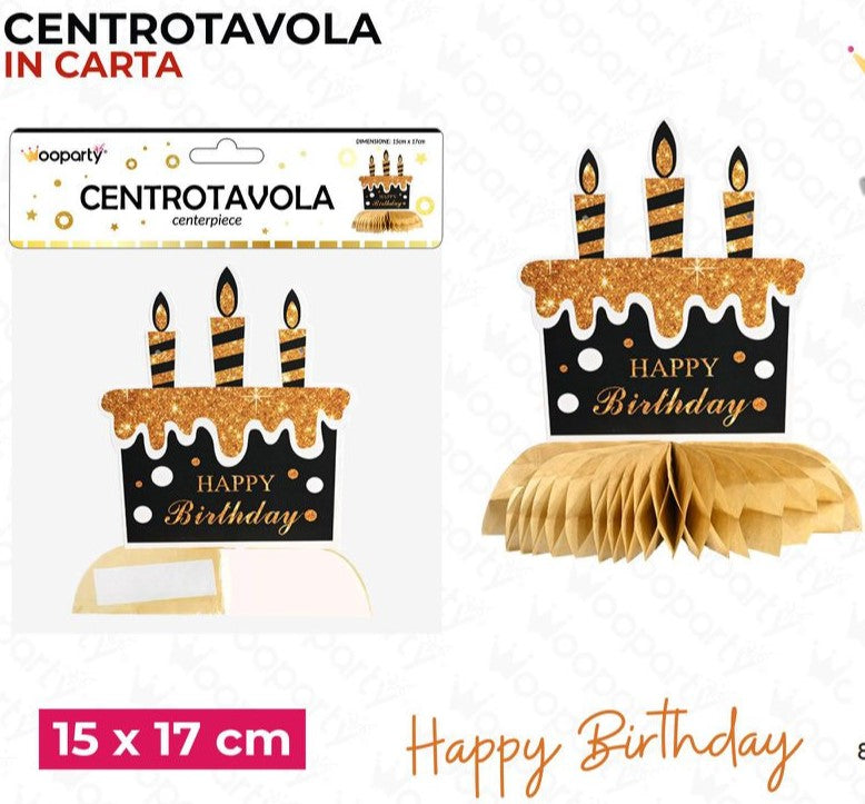 CENTROTAVOLA BUON COMPLEANNO 15*17CM