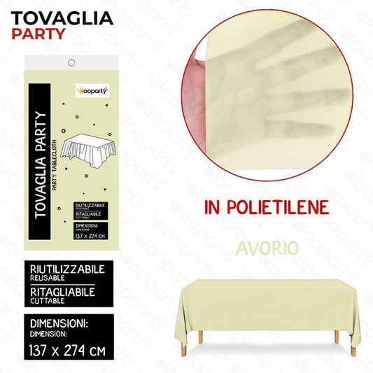 TOVAGLIA RIUT. AVORIO 137*274CM