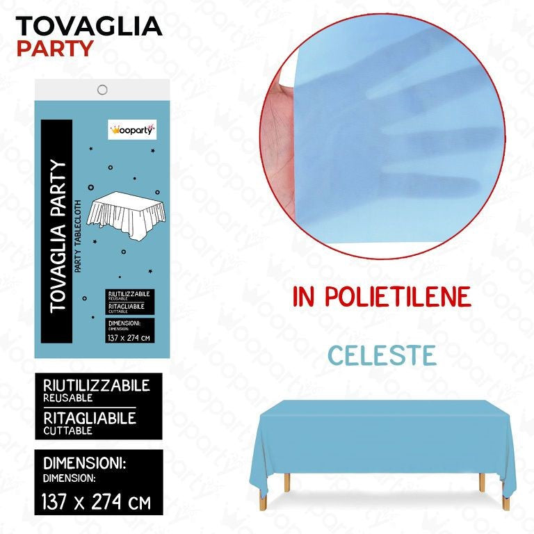 TOVAGLIA RIUT. CELESTE137*274CM