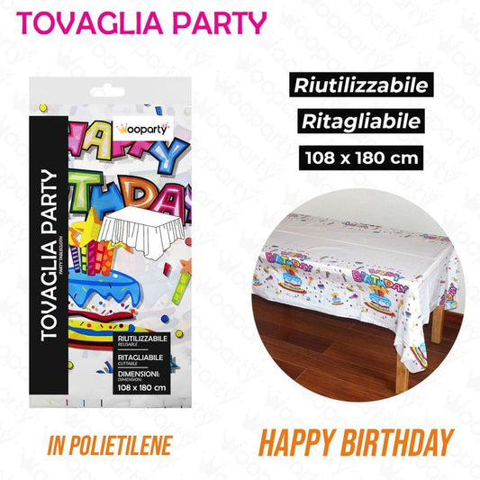 TOVAGLIA PARTY 108CM*180CM