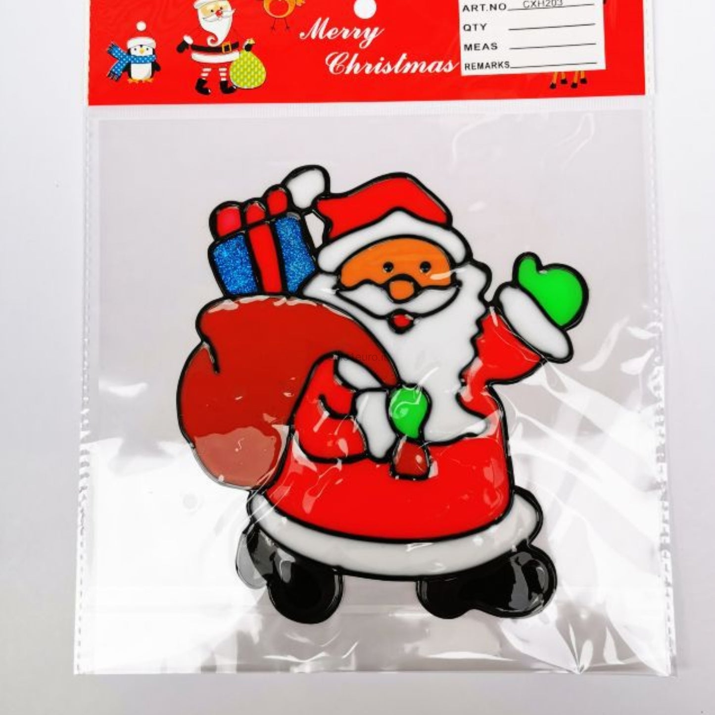 VETROFANIA BABBO NATALE 20*24CM