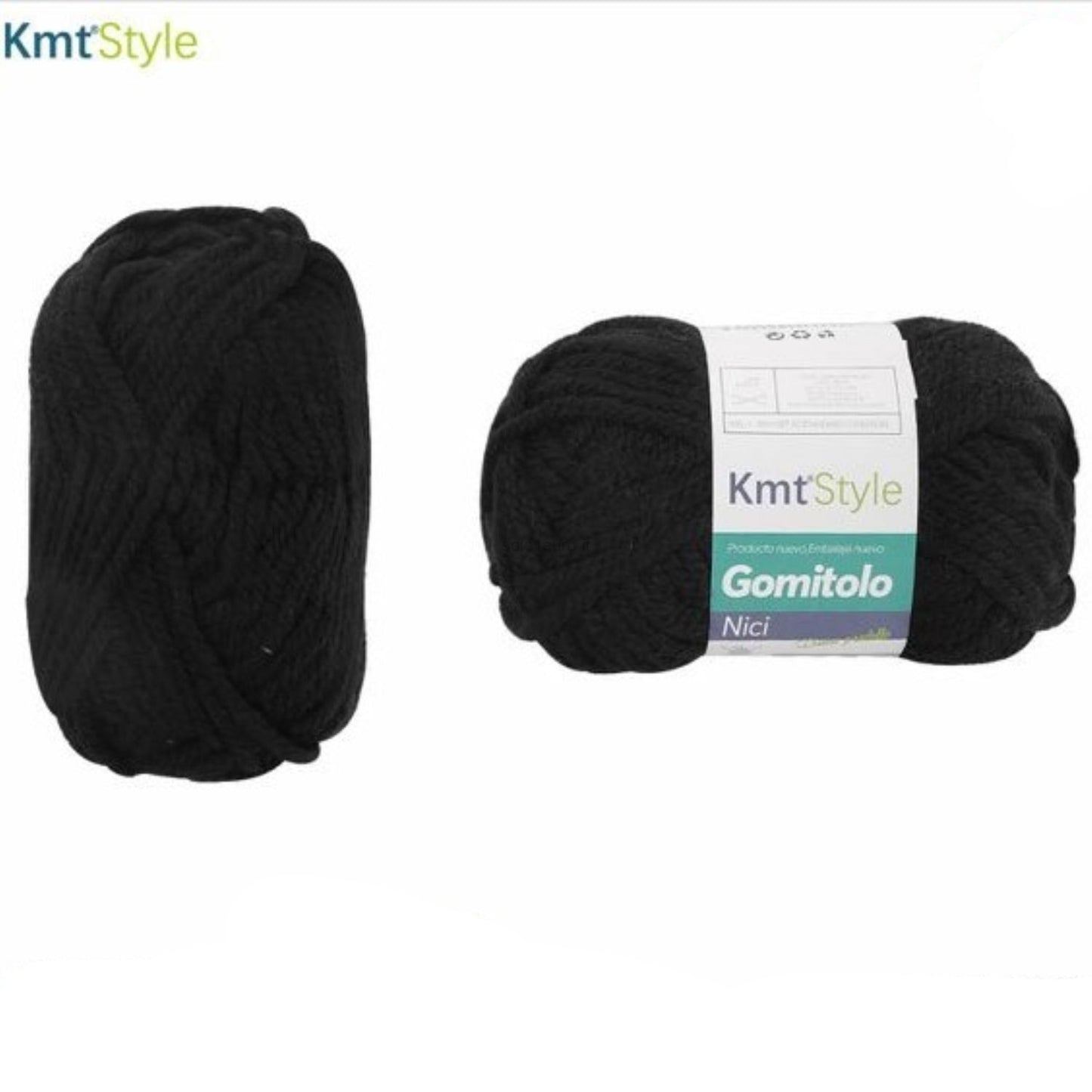 GOMITOLO DI LANA 100% ACRILICO 40G 50MT NERO