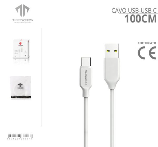 CAVO USB-TYPE C 2.4A 1M