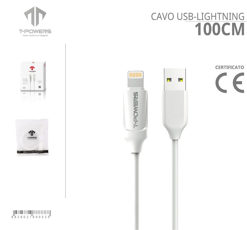 CAVO USB-LIGHTNING 2.4A 1M